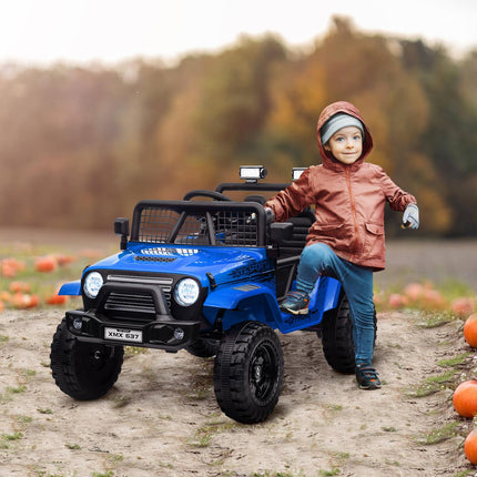 Elektroauto für Kinder, 12V Gelände mit Musik, blau