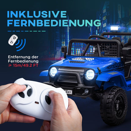 Elektroauto für Kinder, 12V Gelände mit Musik, blau