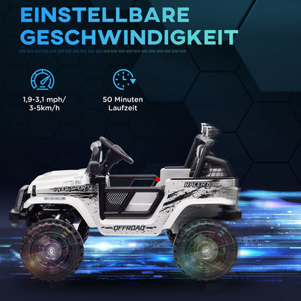 Elektrisches Kinderauto 12V - Geländewagen, Musik, Fernbedienung