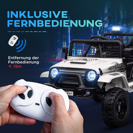 Elektrisches Kinderauto 12V - Geländewagen, Musik, Fernbedienung