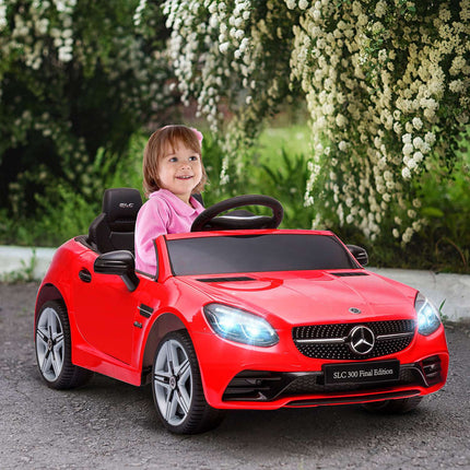 Elektroauto für Kinder, Fernbedienung, USB-Musik, Rot