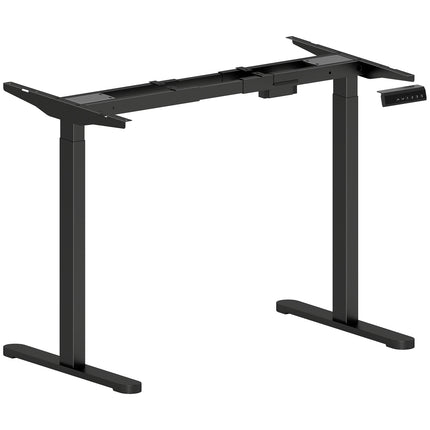 Height-Adjustable Electric Desk Frame, Steel, Black