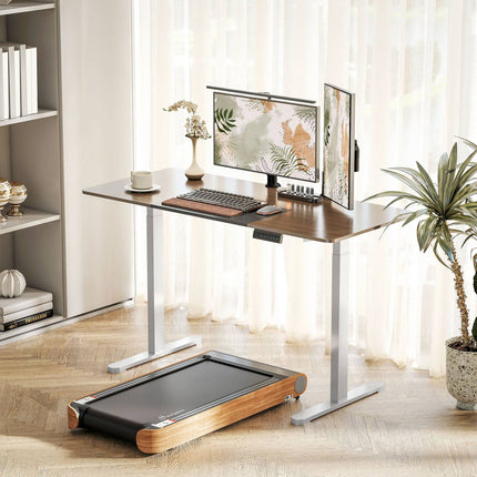Height-Adjustable Electric Desk Frame, Steel, White