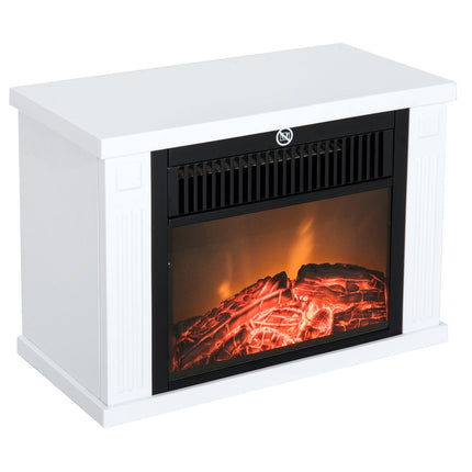 Elektrokamin mit Flammeneffekt, 1200W, Weiß