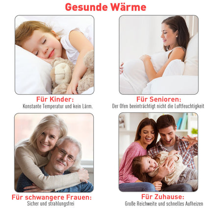 Elektrokamin mit Flammeneffekt, 1200W, Weiß