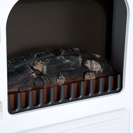 Elektrischer Ofen, 950/1850W, Flammeneffekt, Weiß