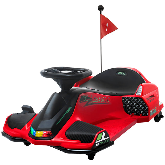 Elektro-Gokart für Kinder, 3-8 km/h, Licht & Musik