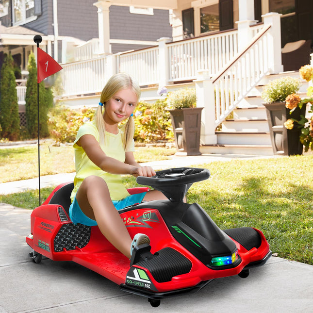 Elektro-Gokart für Kinder, 3-8 km/h, Licht & Musik