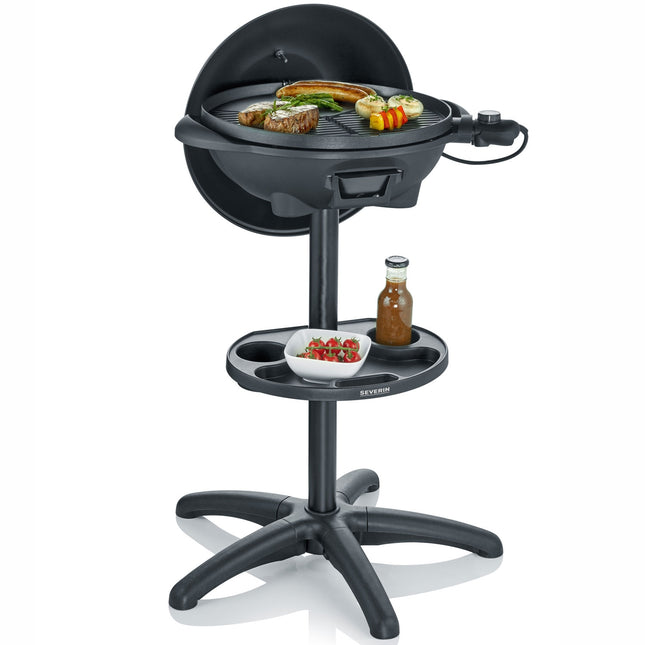 Elektrischer Grill Globus Säulenständer mit Deckel, PG8541