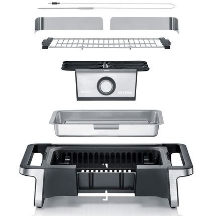 Elektrogrill mit Beinen 500°C Senoa digital PG8118