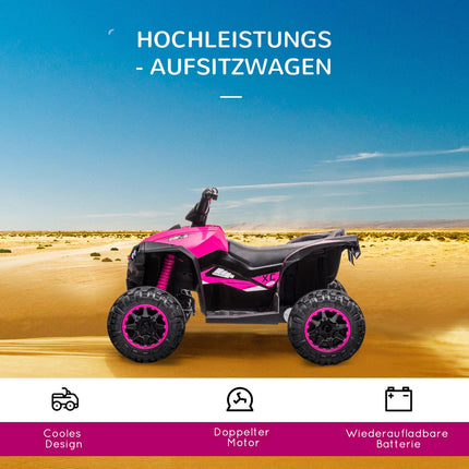 Quad électrique, quad pour enfants avec port USB, moto pour enfants avec lecteur de musique MP3, phare, véhicule pour enfants de 3 à 5 ans