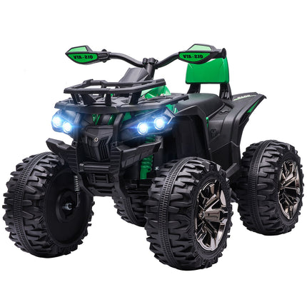 Quad électrique pour enfants, quad pour enfants avec fonction marche avant, marche arrière, lecteur de musique MP3, véhicule pour enfants avec phare