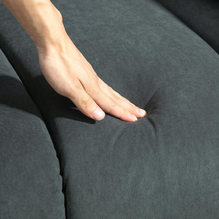 Relaxmassagesessel mit Heizung & USB, dunkelgrau