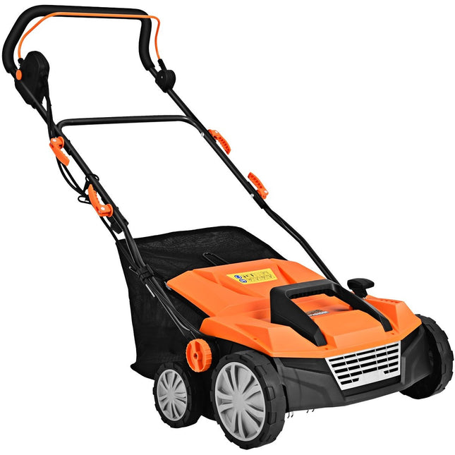 Elektro-Vertikutierer Rasenlüfter 1800W 2 Stufen Arbeitstiefe 67 x 58 x 86 - 104 cm orange