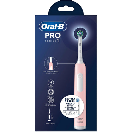 Brosse à dents électrique Pro1 Rose + Recharge supplémentaire