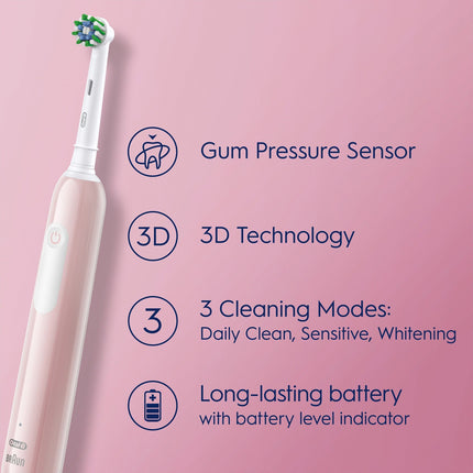 Brosse à dents électrique Pro1 Rose + Recharge supplémentaire