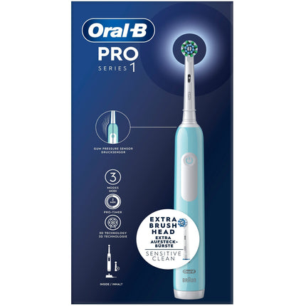 Brosse à dents électrique Pro1 Turquoise + Recharge supplémentaire