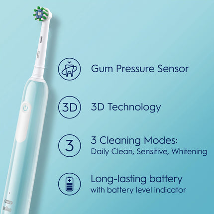 Brosse à dents électrique Pro1 Turquoise + Recharge supplémentaire