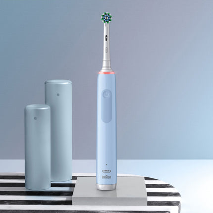Brosse à dents électrique Pro3 Bleue + Recharge supplémentaire