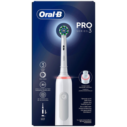 Brosse à dents électrique Pro3 White + recharge supplémentaire
