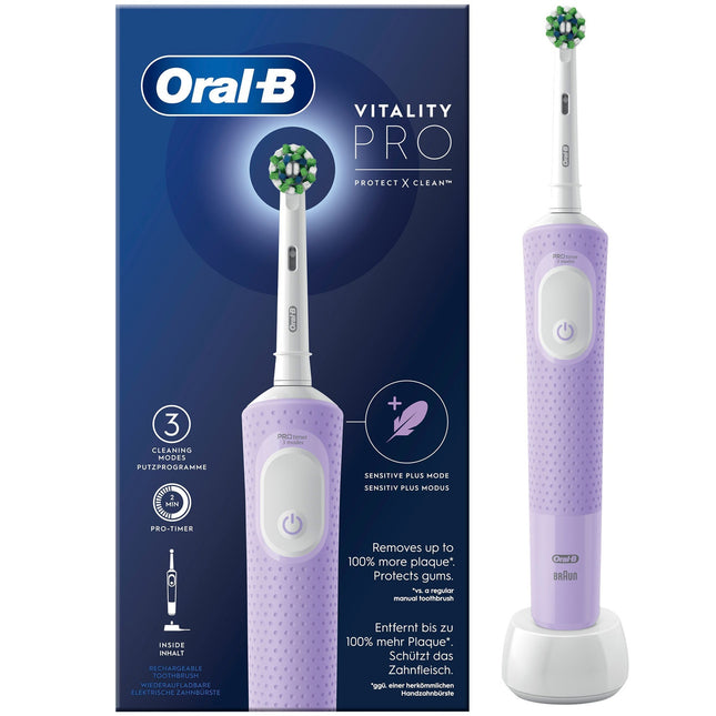 Elektrische Zahnbürste Vitality Pro Lilac CA HBOX