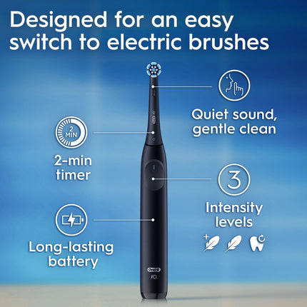 Electric toothbrush iO2 Series Duo Night Black / Calm Pink