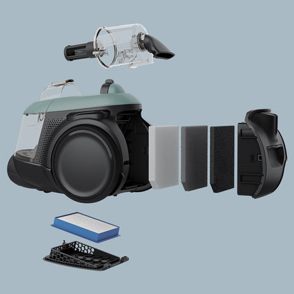 Electrolux Clean 600 Bagless Vacuum Cleaner with HEPA Filter, Ocean Green