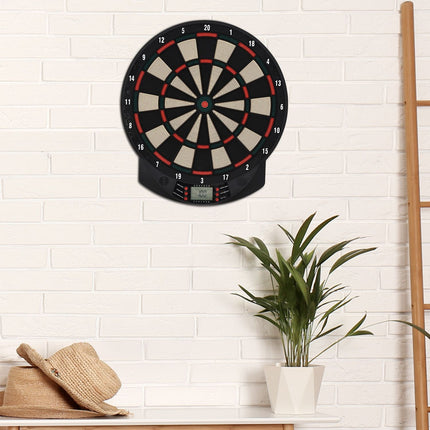 Elektronische Dartscheibe, 6 Darts, 26 Spiele, mehrfarbig