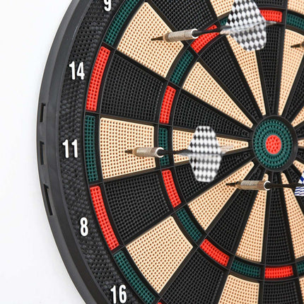 Elektronische Dartscheibe, 6 Darts, 26 Spiele, mehrfarbig