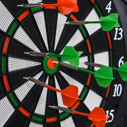 Elektronischer Dartschrank, 216 Spiele, 12 Darts, ABS-PP