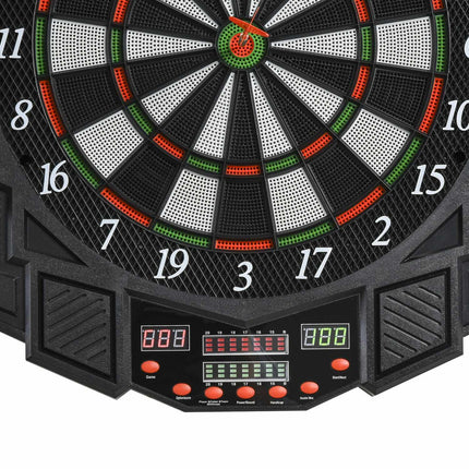 Elektronischer Dartschrank, 216 Spiele, 12 Darts, ABS-PP