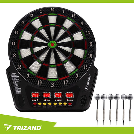 Elektronisches Dartboard-Set, 4 LED-Anzeigen, 6 Darts