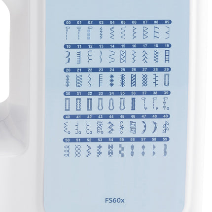 Elektronische Nähmaschine, 60 Stiche, Nadeleinfädlerautomatik