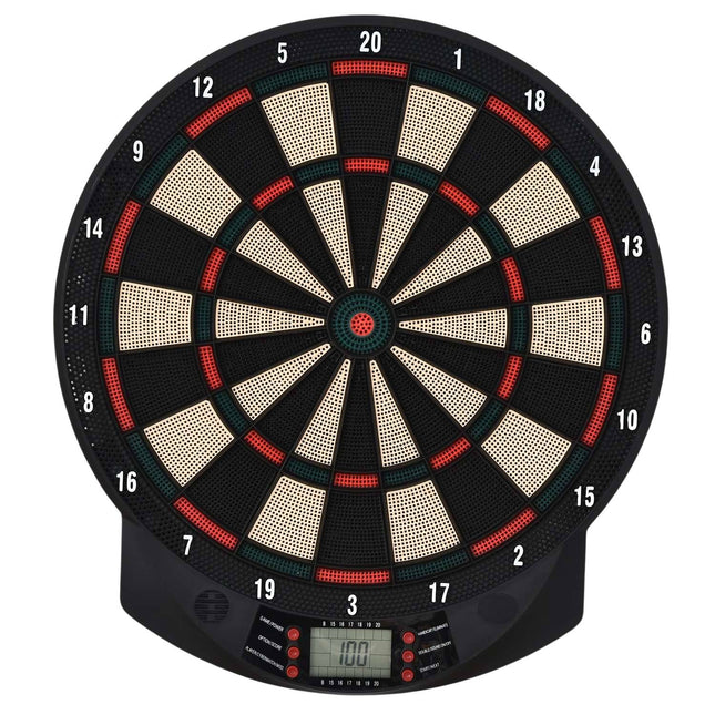Elektronische Dartscheibe, 6 Darts, 26 Spiele, mehrfarbig