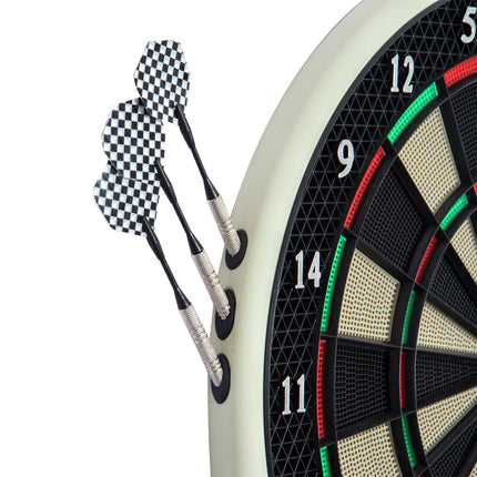 Elektronický terč na šipky s LCD displejem - 18 her, 6 šipek