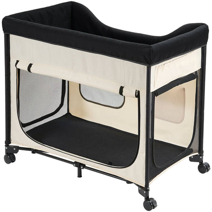 Elevated Dog Bed XL, Foldable Cot With Wheels And Storage