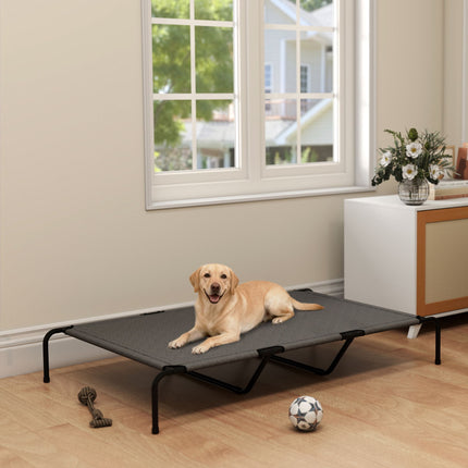 Elevated Outdoor Dog Bed, Large, Breathable Mesh, 23cm High