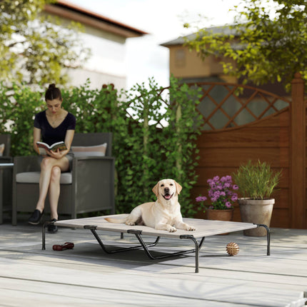 Elevated Outdoor Dog Bed, Large, Mesh, 23cm High