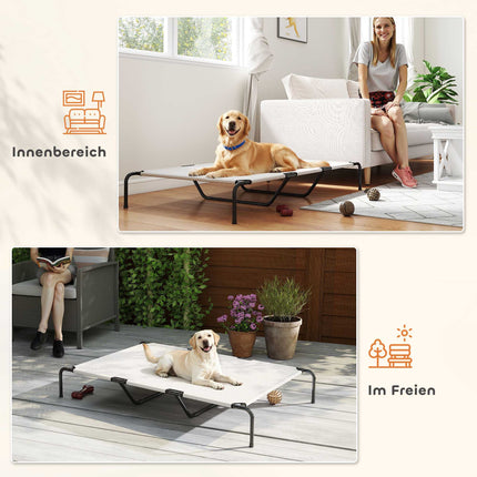 Elevated Outdoor Dog Bed, Large, Mesh, 23cm High
