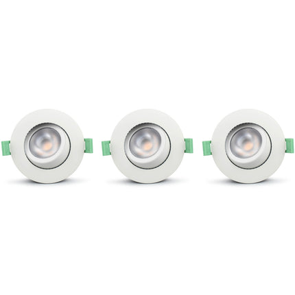 Ellen Einbaudownlight Dim-to-Warm 520lm IP65 3er-Pack Weiß