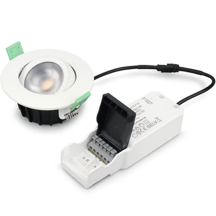 Ellen Einbaudownlight Dim-to-Warm 520lm IP65 3er-Pack Weiß