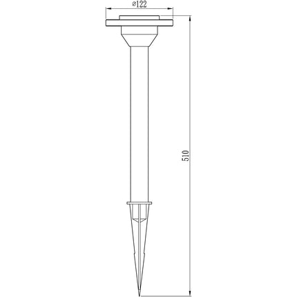 Ellipse Gartenlampe Aluminium