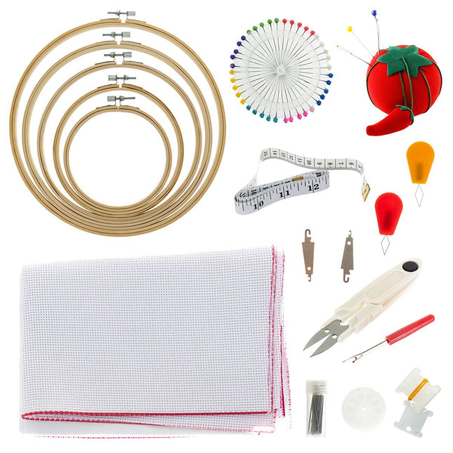 Stickgarn-Set, 100 Farben, Polyesterfäden