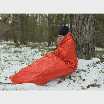 Notfall-Biwak-Schlafsack, wind- und wasserdicht, 90x210cm