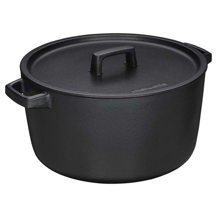 Enamel Pot with Lid, 6L Capacity