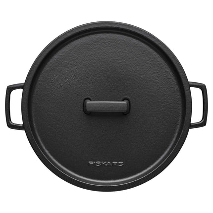 Enamel Pot with Lid, 6L Capacity
