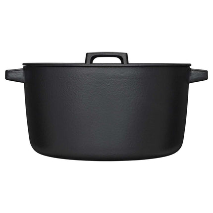 Enamel Pot with Lid, 6L Capacity