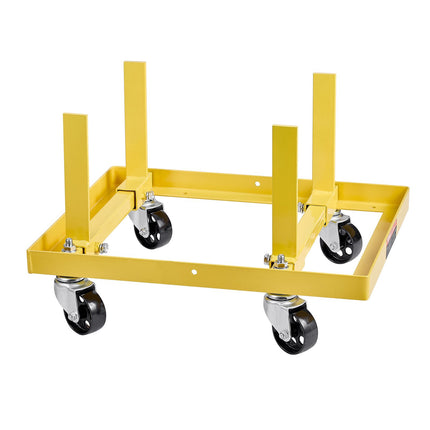 Engine Stand, 750 lb Adjustable, 4 Swivel Casters, Straps
