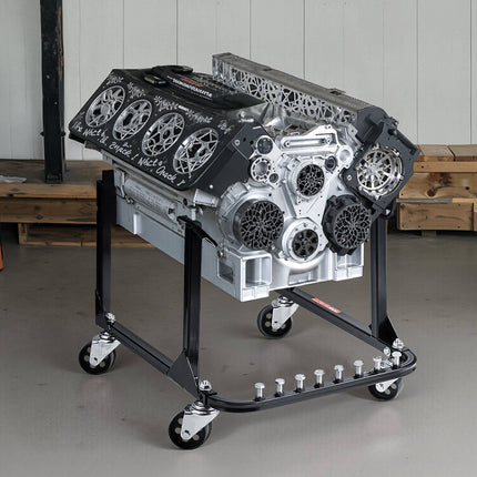 Engine Stand, 750 lb Steel with 4 Swivel Casters