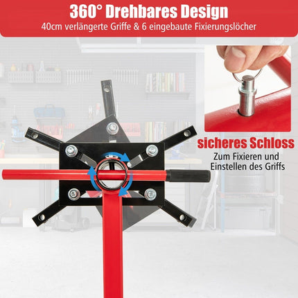 Motorständer 340 kg Motorheber 360° drehbar mit 4 verstellbaren Armen Motorhalter für Werkstätten